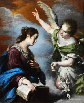 La Anunciación del barroco italiano Bernardo Strozzi Pinturas al óleo